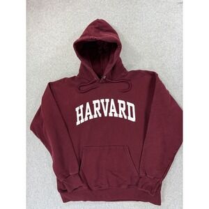Harvard‎ Crimson Screened Logo Campus Hoodie Sweatshirt (Men's Medium)